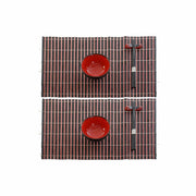 Sushi-Set DKD Home Decor aus Keramik Bambus (10 pcs) (31 x 20 x 6 cm)
