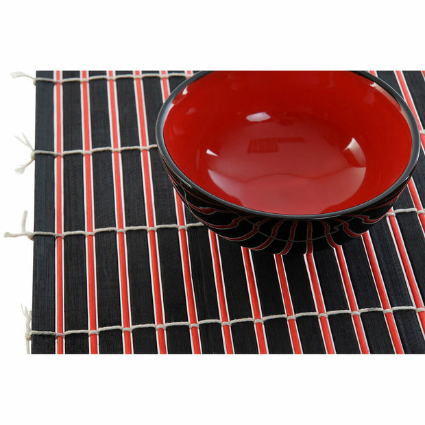 Sushi-Set DKD Home Decor aus Keramik Bambus (10 pcs) (31 x 20 x 6 cm)