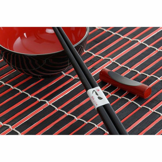 Sushi-Set DKD Home Decor aus Keramik Bambus (10 pcs) (31 x 20 x 6 cm)