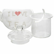 Teekanne DKD Home Decor Durchsichtig (250 ml) (14 x 8 x 15 cm)