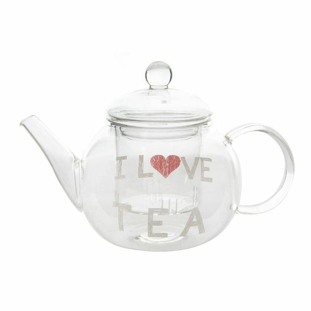 Teekanne DKD Home Decor Durchsichtig (250 ml) (14 x 8 x 15 cm)