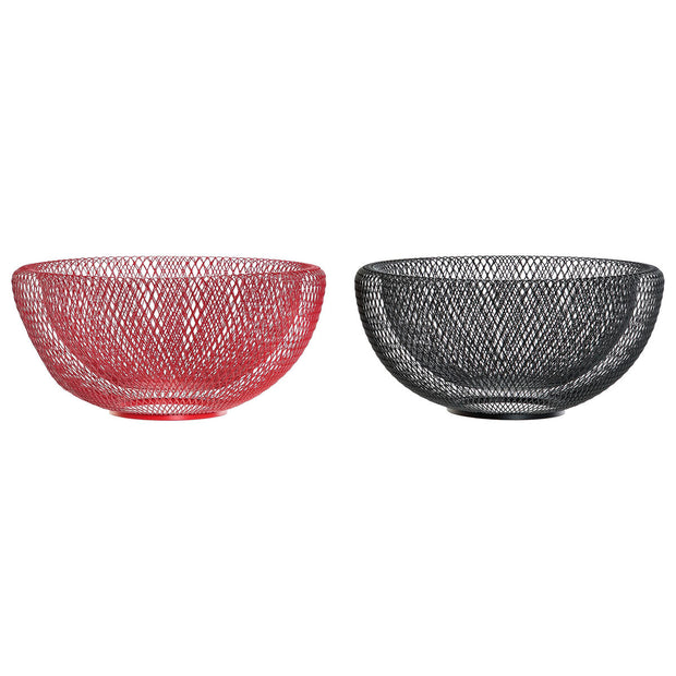 Obstschale DKD Home Decor Metall (2 Stück) (25 x 25 x 12 cm)