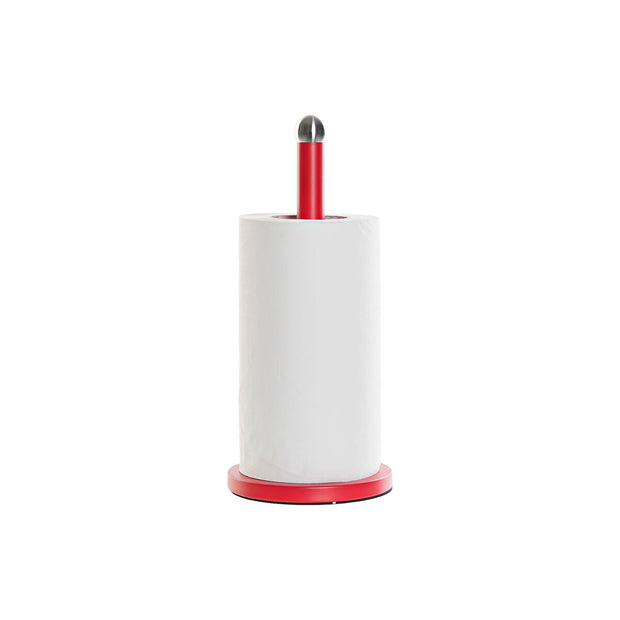 Küchenpapierrollenhalterung DKD Home Decor Rot Schwarz Metall (2 Stück) (15 x 15 x 34 cm)