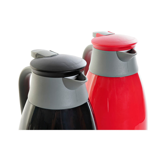 Thermoskanne DKD Home Decor 1 L Kristall PP (2 Stück)