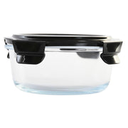 Lunchbox hermetisch DKD Home Decor rund PP Borosilikatglas (2 Stück) (620 ml)