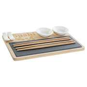 Sushi-Set DKD Home Decor Bambus Tafel (9 pcs) (28,5 x 18,5 x 2,6 cm)