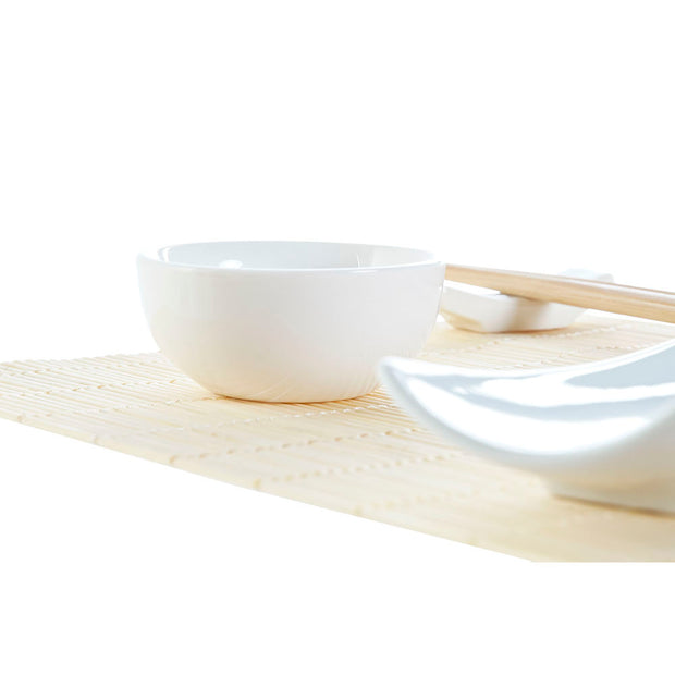 Sushi-Set DKD Home Decor Bambus Steingut (28,5 x 19,5 x 3,3 cm)