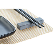 Sushi-Set DKD Home Decor Bambus Steingut (7 pcs) (27,8 x 17,8 x 3 cm)