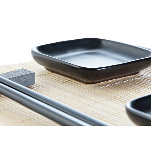 Sushi-Set DKD Home Decor Bambus Steingut (7 pcs) (27,8 x 17,8 x 3 cm)