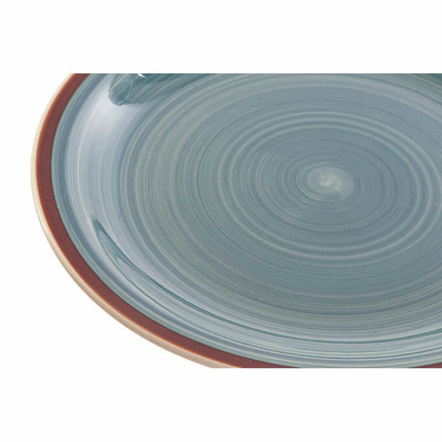 Geschirr DKD Home Decor Steingut (26,5 x 26,5 x 3 cm) (21 x 21 x 5,5 cm) (26.5 x 26.5 x 3 cm) (19 x 19 x 3 cm) (18 pcs)