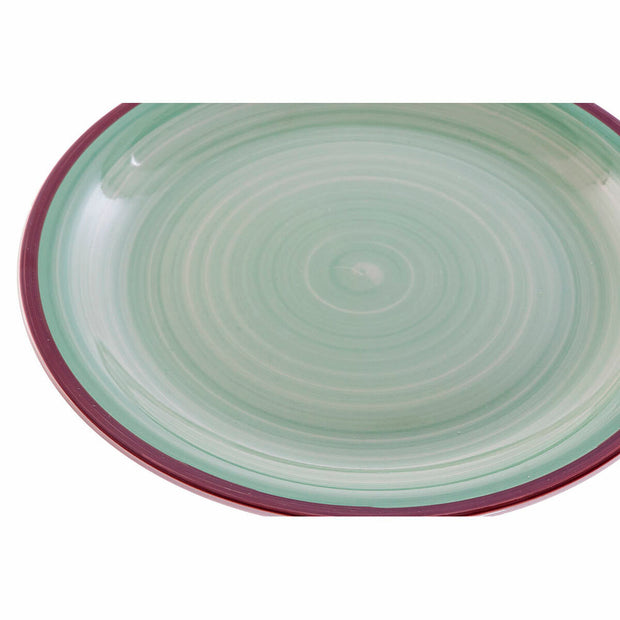 Geschirr DKD Home Decor S3025791 Steingut (26,5 x 26,5 x 3 cm) (21 x 21 x 5,5 cm) (26.5 x 26.5 x 3 cm) (19 x 19 x 3 cm) (18 pcs)