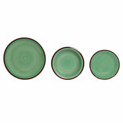 Geschirr DKD Home Decor S3025791 Steingut (26,5 x 26,5 x 3 cm) (21 x 21 x 5,5 cm) (26.5 x 26.5 x 3 cm) (19 x 19 x 3 cm) (18 pcs)