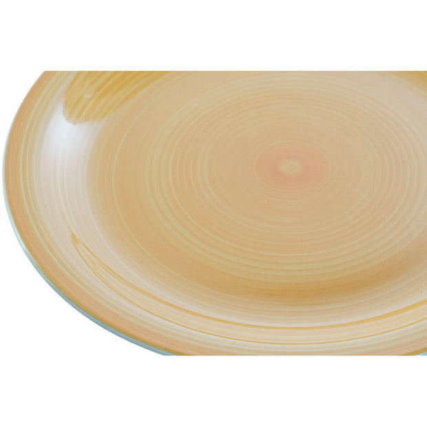 Geschirr DKD Home Decor Steingut (21 x 21 x 5,5 cm) (26.5 x 26.5 x 3 cm) (19 x 19 x 3 cm) (18 pcs)
