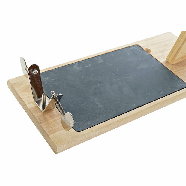 Schinkenhalter aus Holz DKD Home Decor Edelstahl Tafel Eisen Kiefer (36 x 3 x 1 cm) (44 x 20 x 31 cm) (2 pcs)