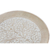 Ablageschale DKD Home Decor Braun Weiß Mango-Holz (20.5 x 2 x 20.5 cm) (20 cm) (20 x 20 cm)