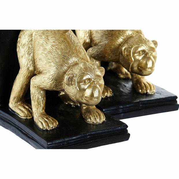 Bookend DKD Home Decor Resin Monkey (13.5 x 10 x 19 cm) (2 pcs)