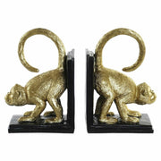 Bookend DKD Home Decor Resin Monkey (13.5 x 10 x 19 cm) (2 pcs)