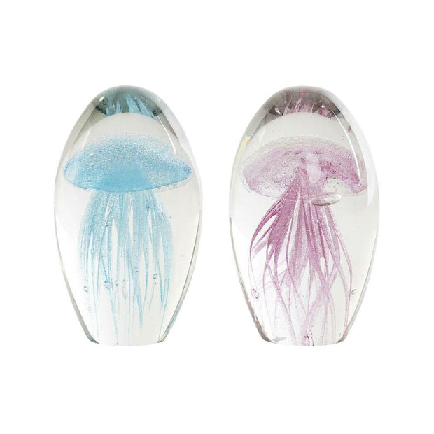 Paperweight DKD Home Decor Crystal Blue Pink (2 pcs)