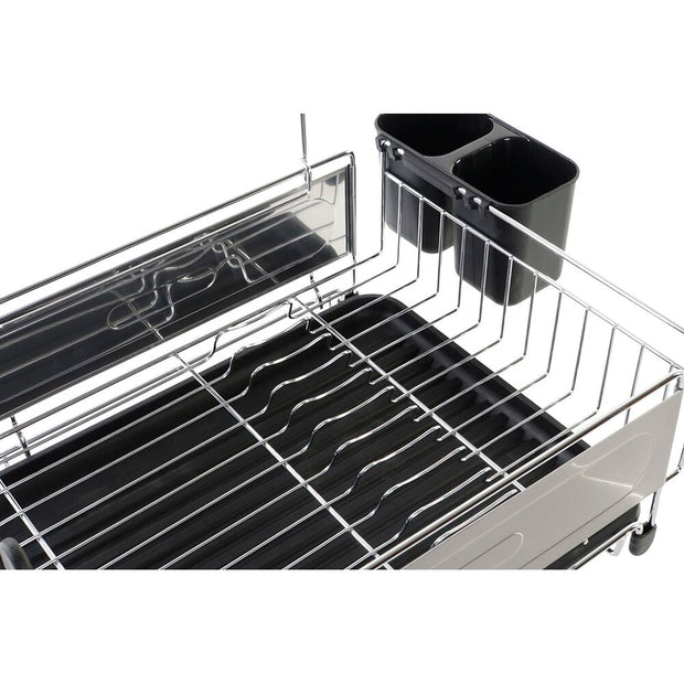 Abtropfsieb für die Spüle DKD Home Decor Schwarz Edelstahl PP (45 x 30,5 x 30 cm)