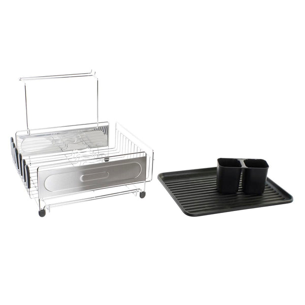 Abtropfsieb für die Spüle DKD Home Decor Schwarz Edelstahl PP (45 x 30,5 x 30 cm)