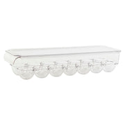 Eierbehälter DKD Home Decor Kühlschrank Durchsichtig Acryl (36,5 x 11 x 7,5 cm)