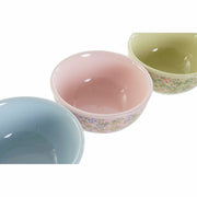 Schale DKD Home Decor Blomster Dolomite (3 pcs) (14 x 14 x 7 cm)