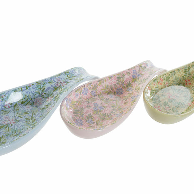 Löffelablage DKD Home Decor Blomster (23 x 8 x 3 cm) (3 pcs)