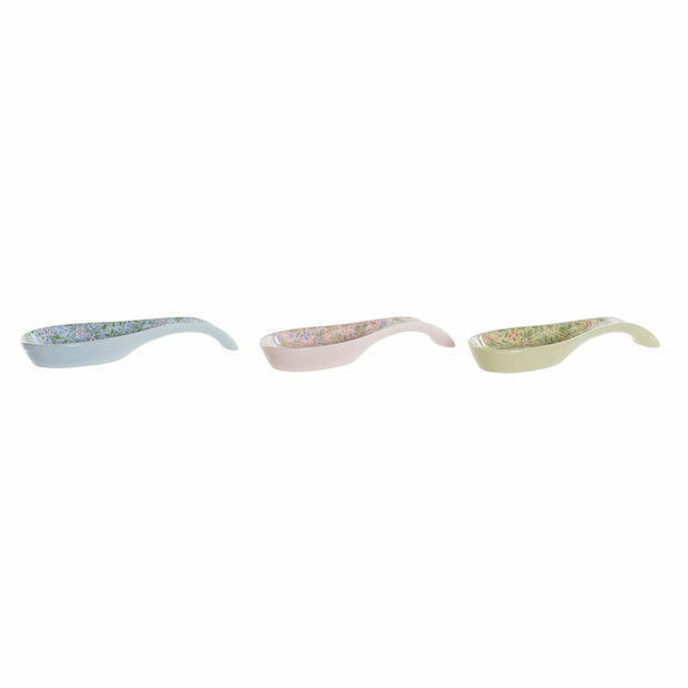 Löffelablage DKD Home Decor Blomster (23 x 8 x 3 cm) (3 pcs)