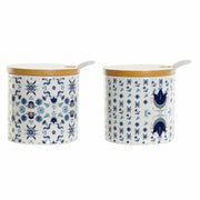 Zuckerdose DKD Home Decor Bambus Dolomite (7.5 x 7.5 x 7.5 cm) (2 pcs)