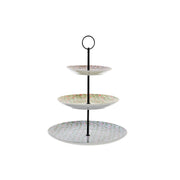 Obstschale DKD Home Decor Porzellan Metall (20 x 20 x 30 cm)