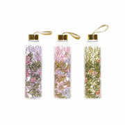 Wasserflasche DKD Home Decor Blau grün Rosa Edelstahl Borosilikatglas Blomster (550 ml) (3 pcs)