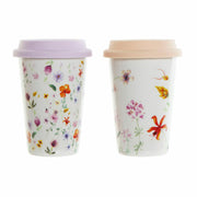 Henkelbecher DKD Home Decor Silikon Porzellan (400 ml) (2 pcs)