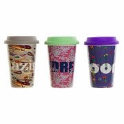 Henkelbecher DKD Home Decor Silikon Porzellan (400 ml) (3 pcs)