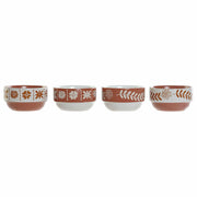 Schale DKD Home Decor Steingut (12 x 12 x 6.5 cm) (4 pcs) (460 ml)