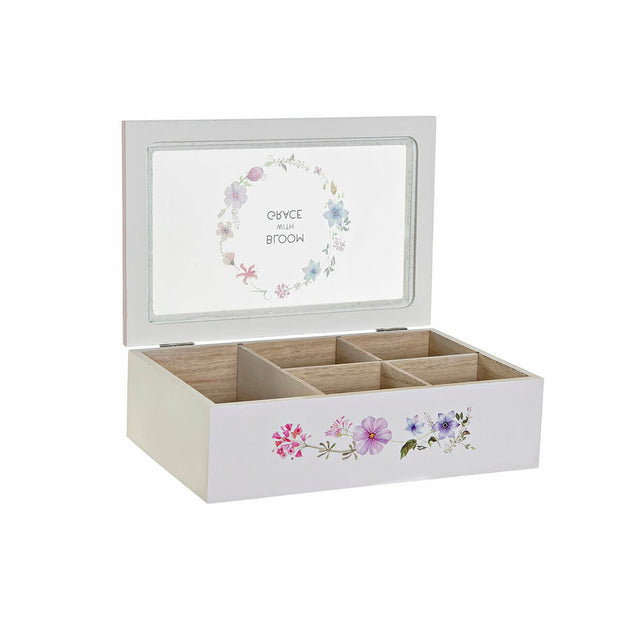 Teebox DKD Home Decor Kristall Holz MDF (23 x 15 x 7 cm) (2 pcs)