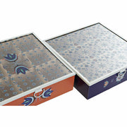 Teebox DKD Home Decor Kristall Holz MDF Kachel (2 pcs) (24 x 24 x 6.5 cm)