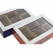 Teebox DKD Home Decor Kristall Holz MDF Kachel (23 x 15 x 7 cm) (2 pcs)