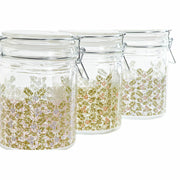 Gefäß DKD Home Decor Kristall Blau Rosa grün Eisen Blomster (10 x 13 x 14 cm) (720 ml) (3 Stück)