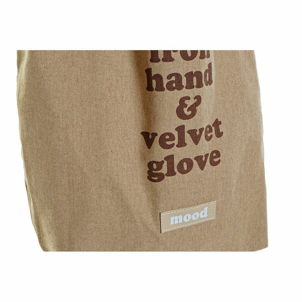 Shopping Bag DKD Home Decor Canvas Blue Pink Brown (43 x 15 x 66 cm) (3 pcs)