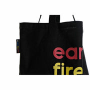 Shopping Bag DKD Home Decor Canvas Black White (42 x 15 x 66 cm) (4 pcs)