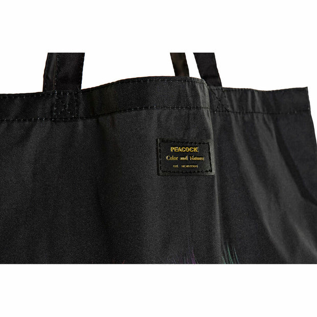 Shopping Bag DKD Home Decor Black Pink Polyester Nylon (43 x 15 x 66 cm) (3 pcs)