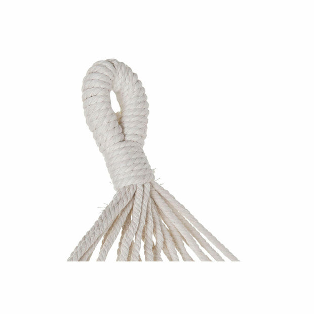 Hammock DKD Home Decor Ocre Polyester Cotton Pinewood Fringe (255 x 80 x 28 cm)