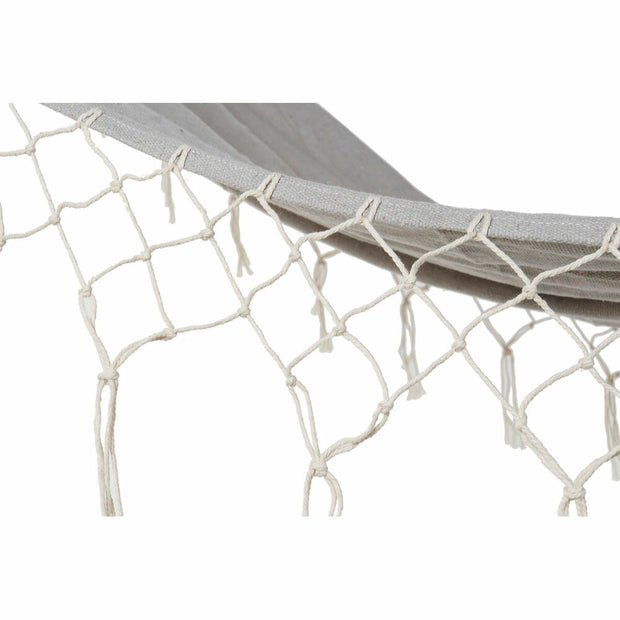 Hammock DKD Home Decor Grey Polyester Cotton Pinewood Fringe (255 x 80 x 28 cm)