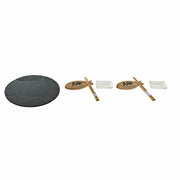 Sushi-Set DKD Home Decor aus Keramik Tafel Bambus (9 pcs)