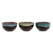 Schüssel DKD Home Decor Steingut (14 x 14 x 7.3 cm) (3 pcs)