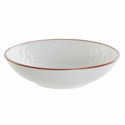 Suppenteller DKD Home Decor Braun Weiß Steingut (20.5 x 20.5 x 5 cm)
