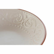 Schale DKD Home Decor Beige Steingut (20.5 x 20.5 x 5 cm)