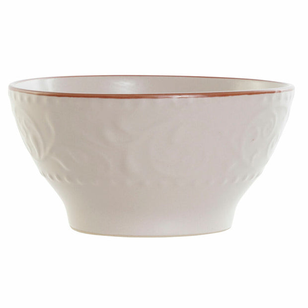 Schale DKD Home Decor Beige Steingut (14.7 x 14.7 x 7.7 cm)
