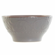 Schale DKD Home Decor Grau Steingut (14.7 x 14.7 x 7.7 cm)