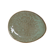 Flad plade DKD Home Decor türkis Steingut (19.6 x 16.6 x 2.2 cm)